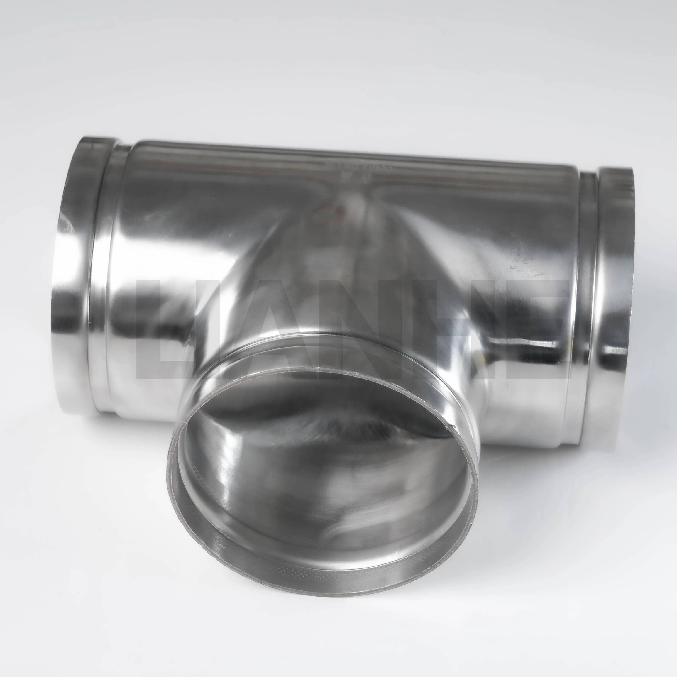 Тройник с пазом из нержавеющей стали